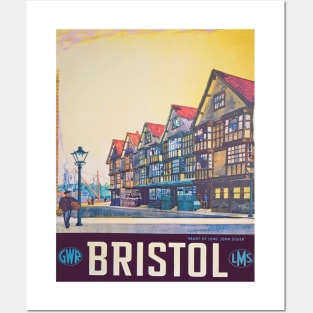 Vintage GWR & LMS Poster for Bristol Posters and Art